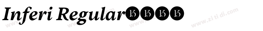Inferi Regular字体转换